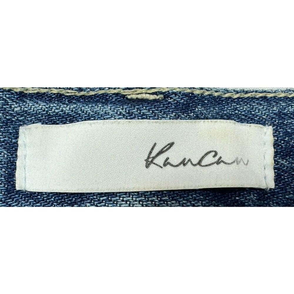 KanCan Women's Distressed Straight Leg Mid Rise Jeans - Size 1 (24x26)* - Picture 6 of 7